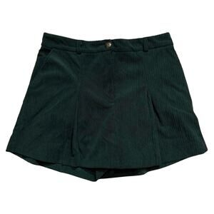Kirious LA Green Corduroy Skort Medium Y2K Academia Preppy Built-In Shorts